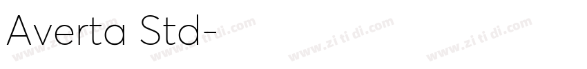 Averta Std字体转换